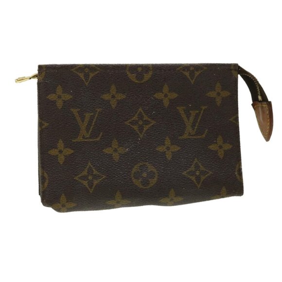 LOUIS VUITTON Monogram Poche Toilette 15 Pouch M47546 LV Auth - Picture 1 of 12